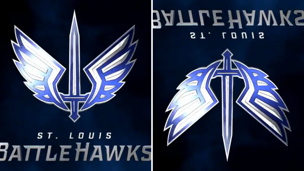 XFL's BattleHawks Logo Reveals the Letters STL Upsidedown