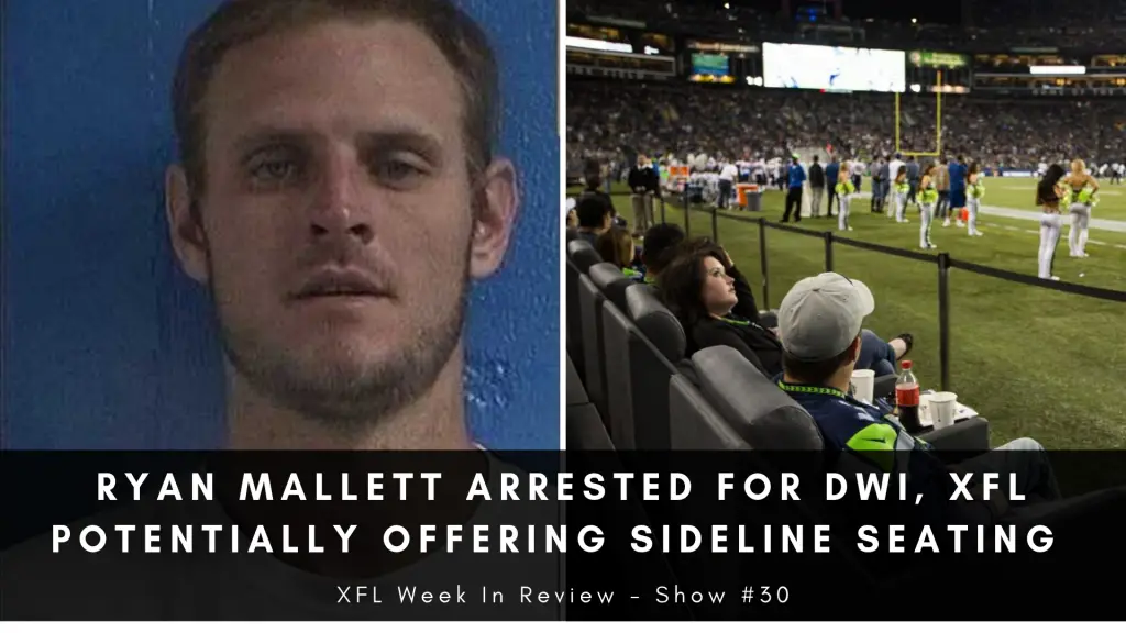 30 Ryan Mallett Arrested For Dwi Xfl Potentially Offering Sideline